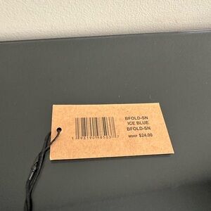 Steve Madden Faux Croc Baby blue cardholder with key chain. NWT.